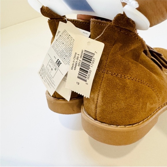 GAP Kids Brown Suede ankle Boots NWT - Picture 6 of 10